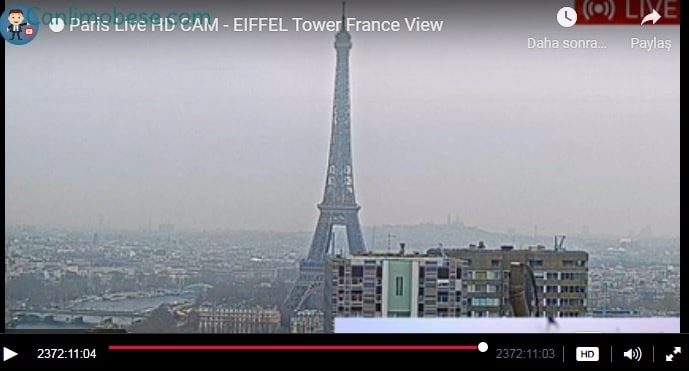 Fransa Eyfel Kulesi Canlı İzle