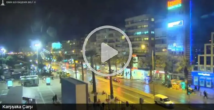İzmir Karşıyaka Çarşı Canlı Kamera İzle