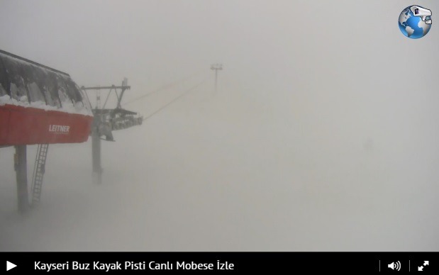 Kayseri Erciyes Kayak Pisti Canlı Mobese İzle