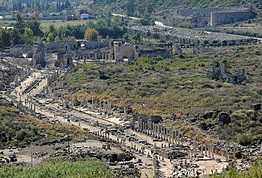 Antalya Perge Antik Kenti Havadan Kamera Görüntüsü İzle
