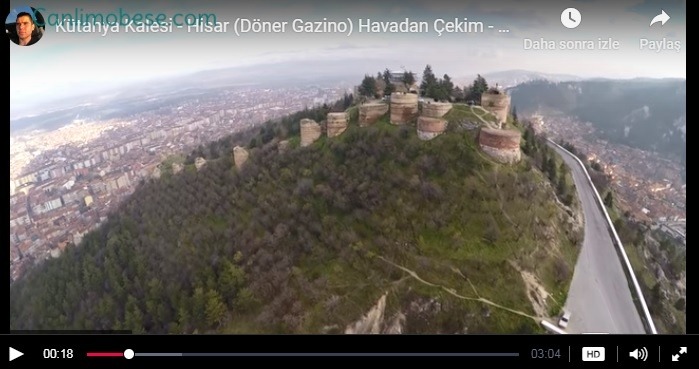 Kütahya Kalesi Havadan Kamera Görüntülerini İzle