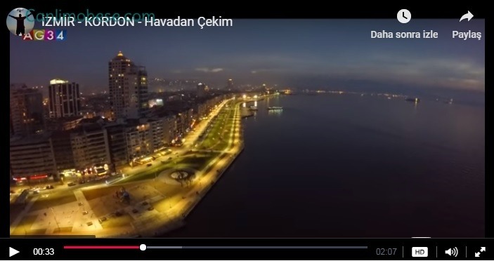İzmir Kordon Havadan Kamera İzle