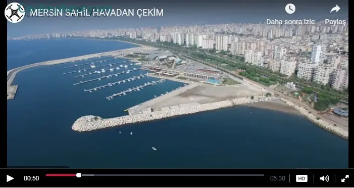 Mersin Sahili Hava Kamera İzle
