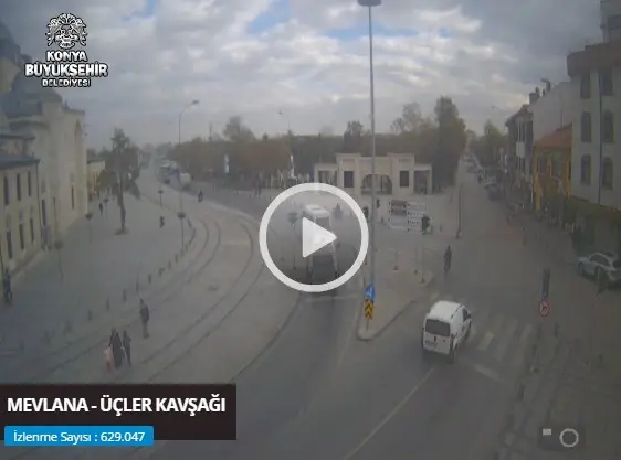 Konya Mevlana Üçler Kavşağı Canlı Mobese İzle