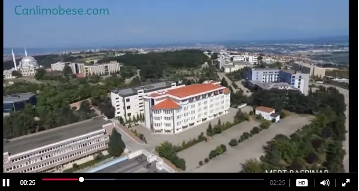 Sakarya Üniversitesi Havadan Kamera Görüntüsü İzle