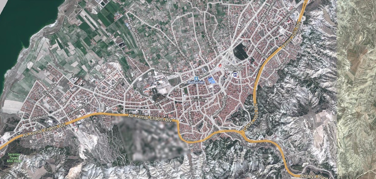 Burdur Uydu Görüntüsü