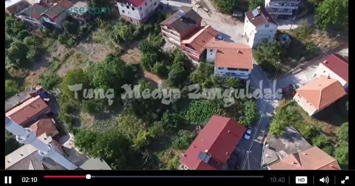 Zonguldak Çaycuma Kalafatlı Köyü Havadan Kamera İzle