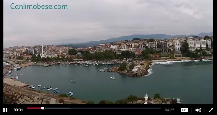 Düzce Akçakoca Havadan Kamera Çekimi İzle