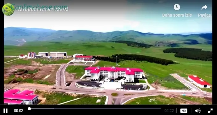 Ardahan Üniversitesi Havadan Kamera Görüntüsü İzle