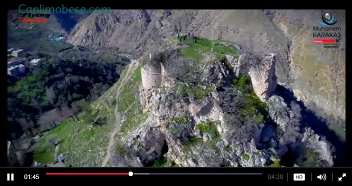 Batman Kozluk Kalesi Havadan Kamera Çekimi İzle