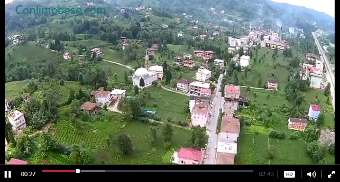 Rize Çaykent Havadan Kamera Görüntüsü İzle