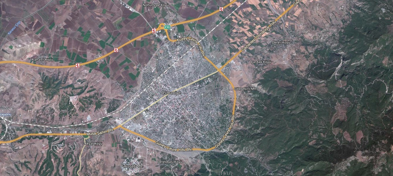 Osmaniye Uydu Görüntüsü