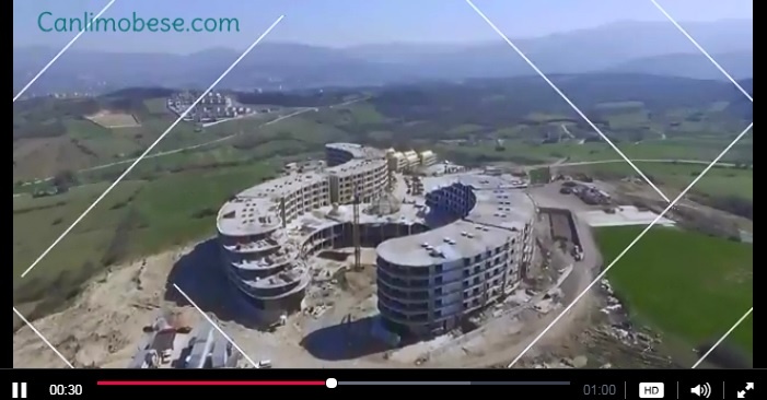 Yalova Termal Sarayı Havadan Kamera Çekimi İzle