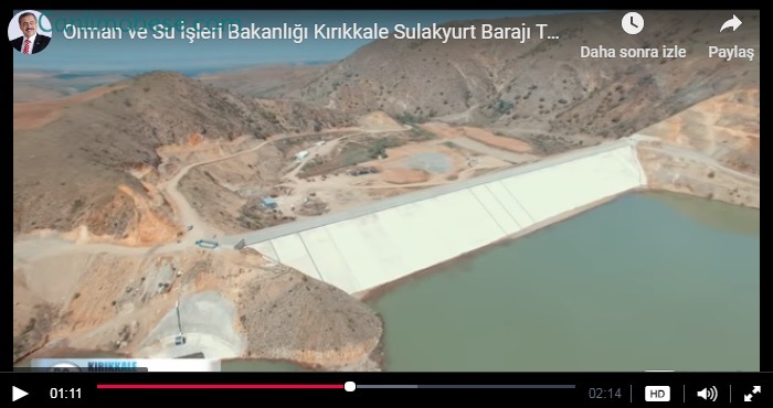 Kırıkkale Sulakyurt Barajı Havadan İzle