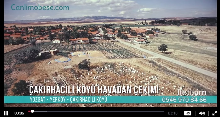 Yozgat Yerköy Çakırhacılı Köyü Hava Kamerası İzle