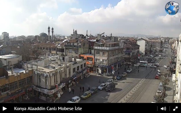 Konya Alaaddin Caddesi Canlı Mobese İzle