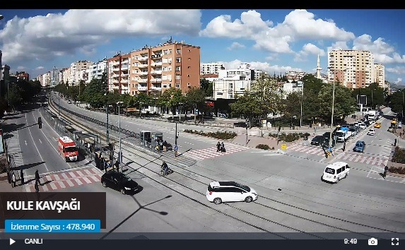 Konya Kule Kavşağı Canlı Mobese İzle