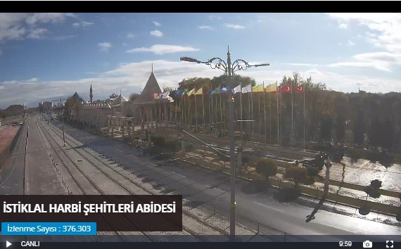 Konya İstiklal Harbi Şehitleri Abidesi Canlı Mobese İzle