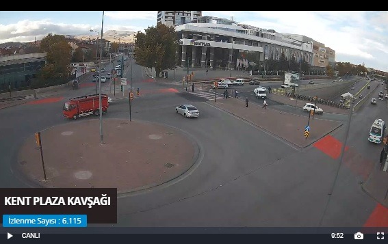 Konya Kent Plaza Kavşağı Canlı Mobese İzle
