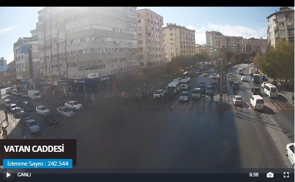 Konya Vatan Caddesi Canlı Mobese İzle
