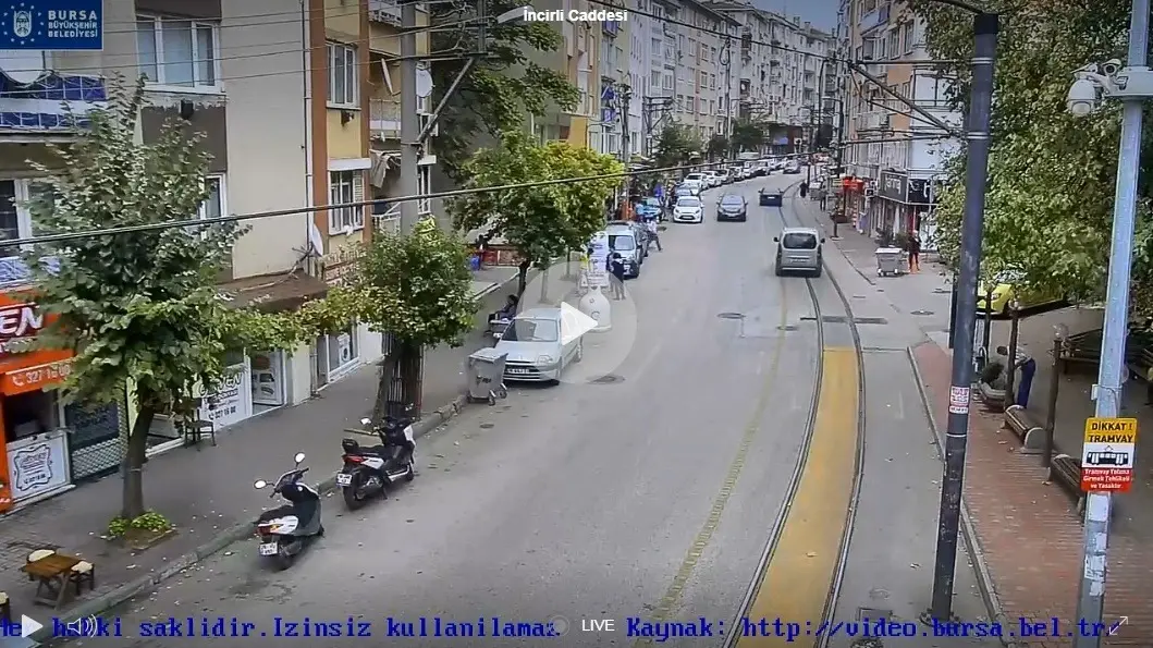 Bursa Yıldırım İncirli Caddesi Canlı İzle