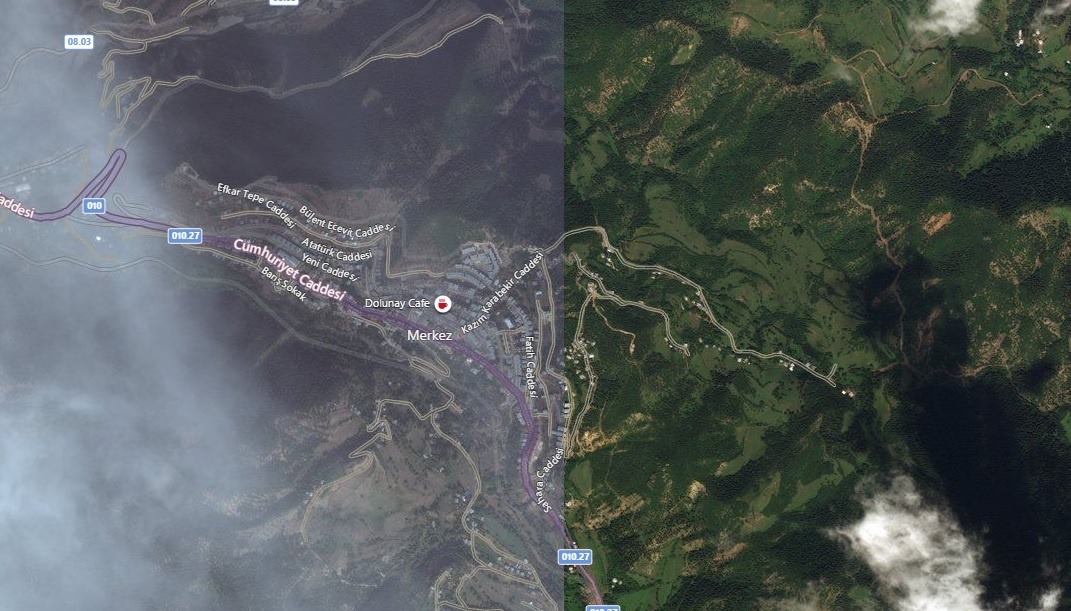 Şavşat Uydu Görüntüsü Haritası, Artvin