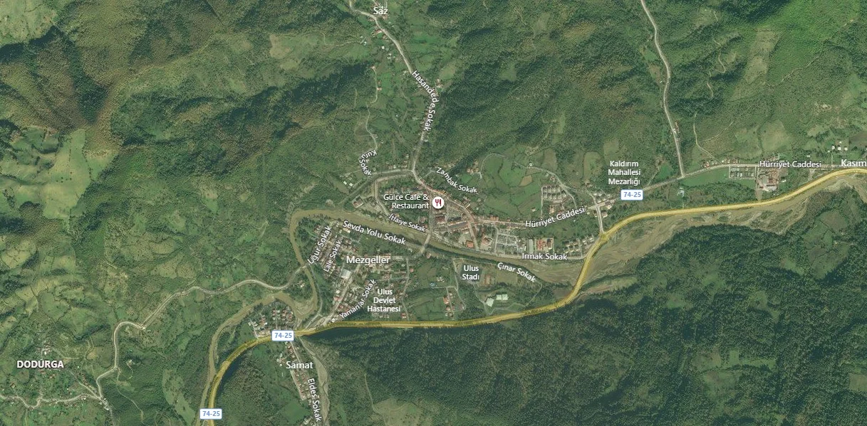 Ulus Uydu Görüntüsü Haritası, Bartın