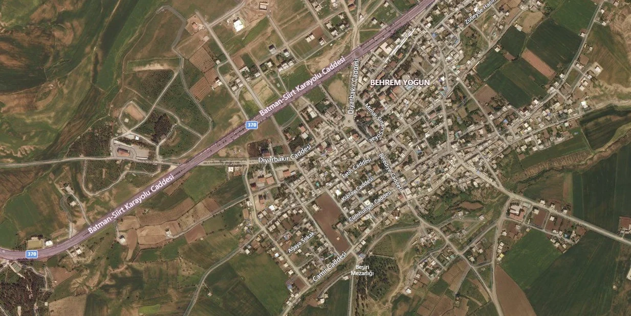 Beşiri Uydu Görüntüsü Haritası, Batman