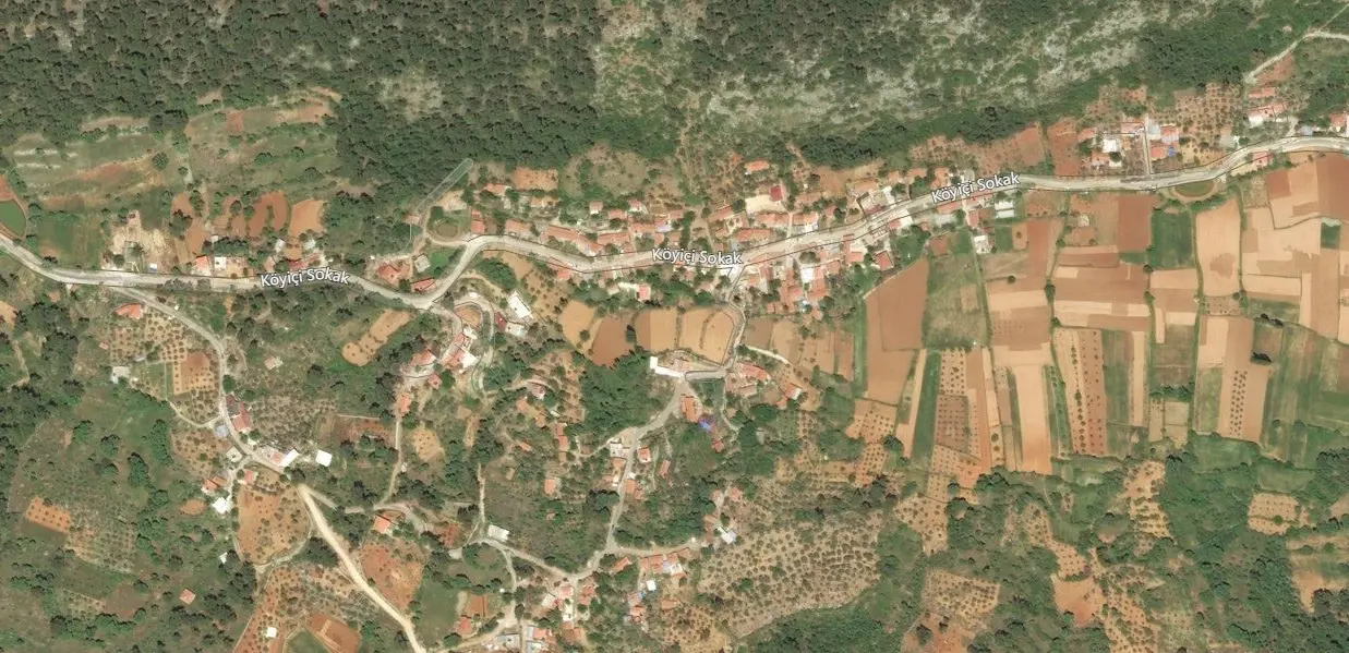 Kuyucak Uydu Görüntüsü Haritası, Aydın