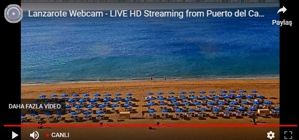 Lanzarote Plajı Canlı Mobese İzle