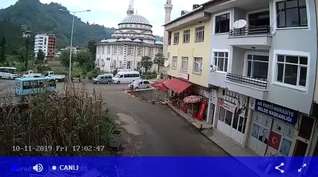 Rize Muradiye Heleke Camisi Canlı Mobese