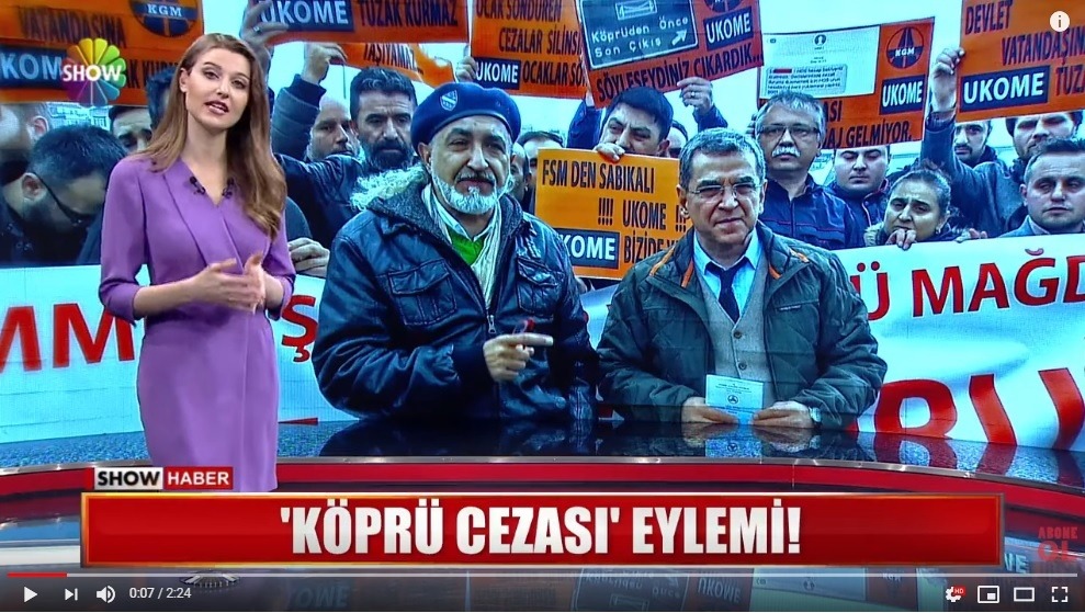 15 Temmuz Şehitler Köprüsünde Ceze Yiyenler Eylem Yaptı
