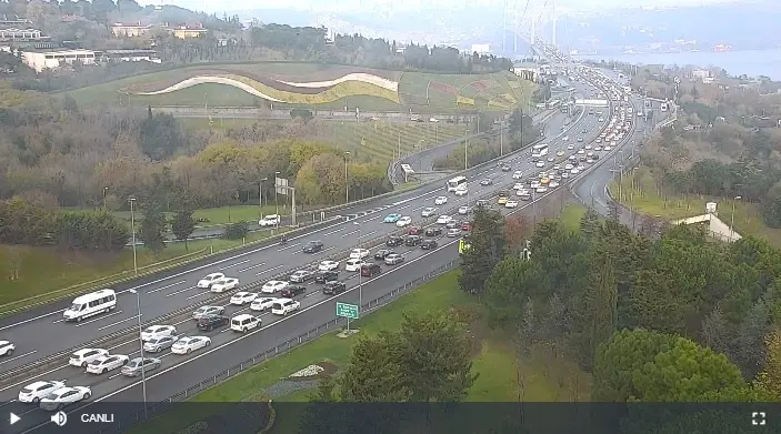 İstanbul 15 Temmuz Şehitler Köprüsü Canlı Mobese