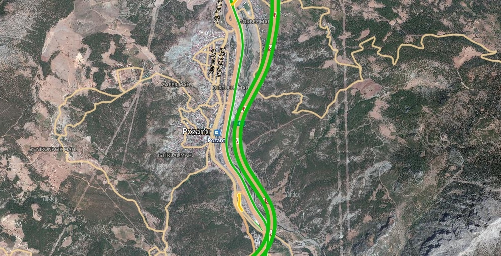 Adana Pozantı‎ Trafik Durumu Yol Durumu