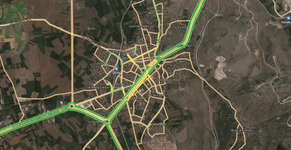 Afyon Dinar Trafik Durumu