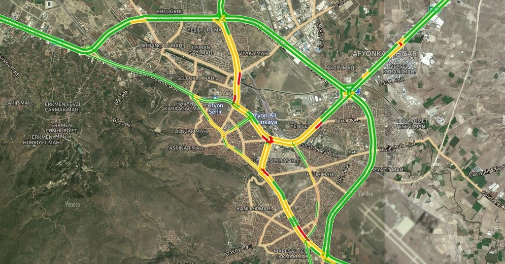 Afyon Trafik Durumu Yol Durumu