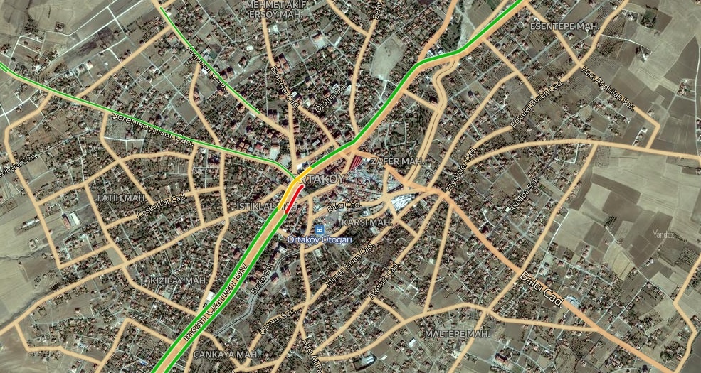 Aksaray Ortaköy Trafik Durumu Yol Durumu