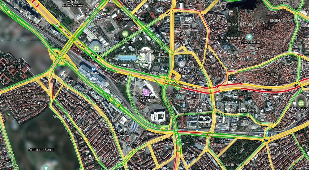 Ankara Altındağ Trafik Durumu Yol Durumu