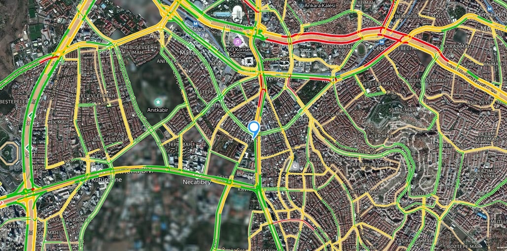 Ankara Çankaya Trafik Durumu