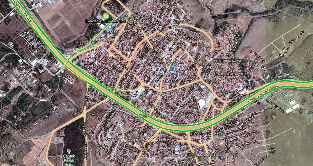 Ankara Elmadağ Trafik Durumu