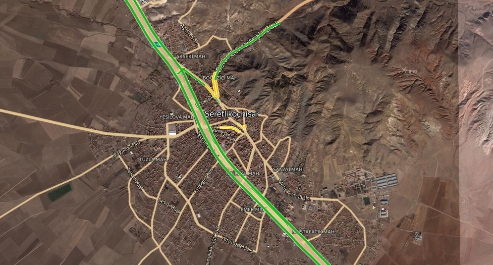 Ankara Şereflikoçhisar Trafik Durumu Yol Durumu