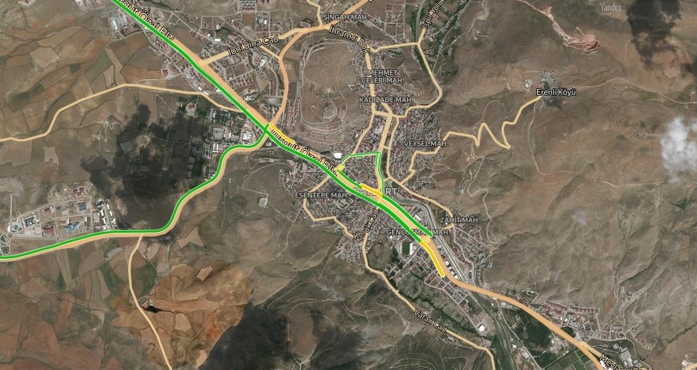 Bayburt Trafik Durumu Yol Durumu