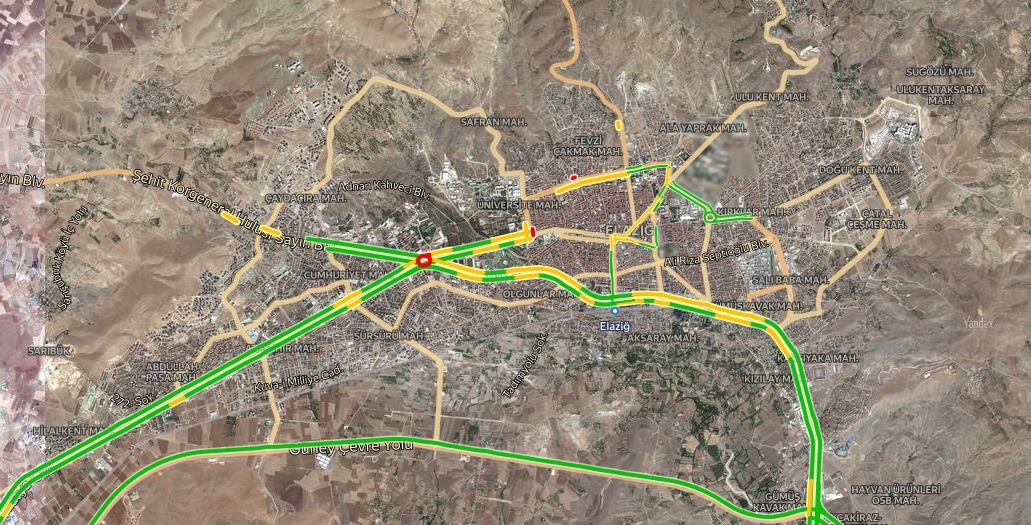 Elazığ Trafik Durumu Yol Durumu