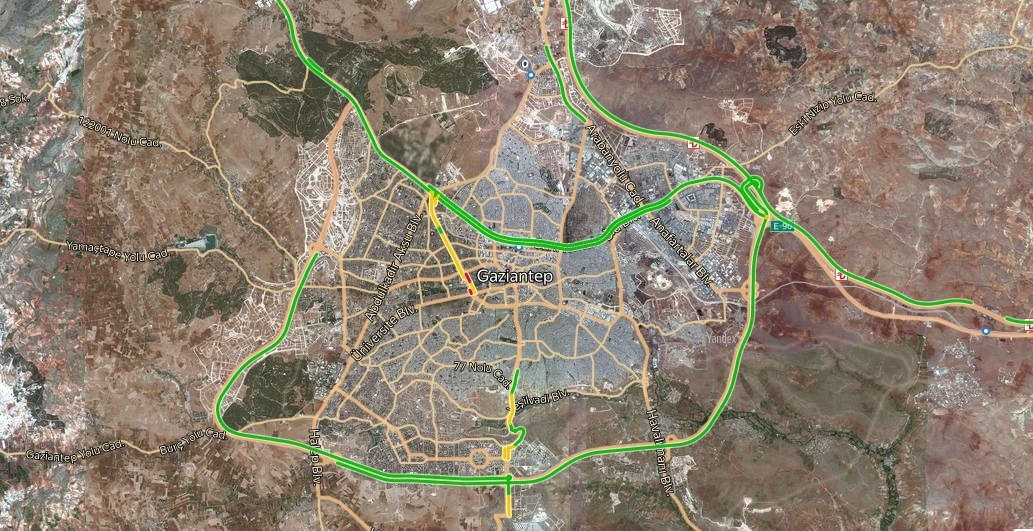 Gaziantep Trafik Durumu Yol Durumu