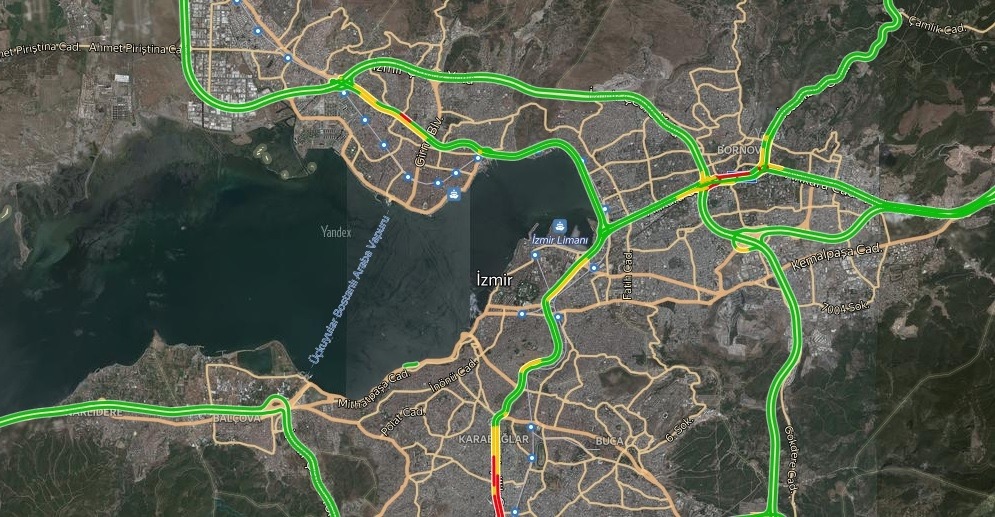 İzmir Trafik Durumu Yol Durumu