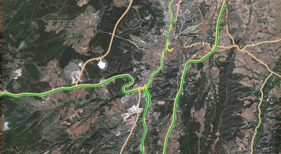 Kastamonu Trafik Durumu Yol Durumu