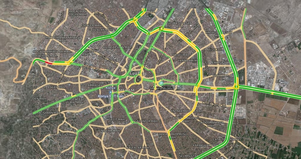 Konya Trafik Durumu Yol Durumu