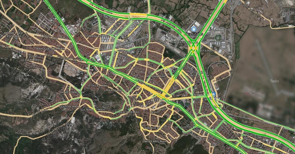 Kütahya Trafik Durumu Yol Durumu