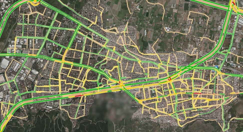 Manisa Trafik Durumu Yol Durumu