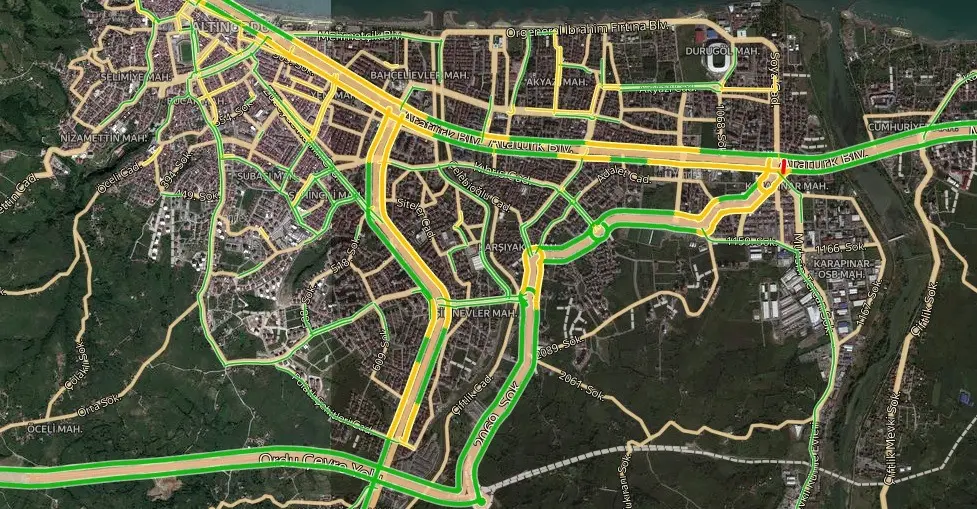Ordu Trafik Durumu Yol Durumu